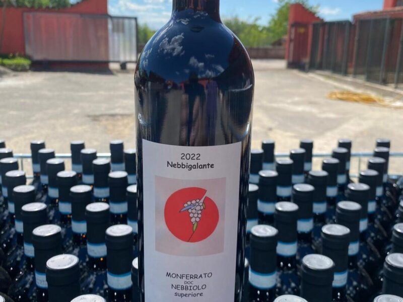 bottle of Nebbigalante red wine 2022