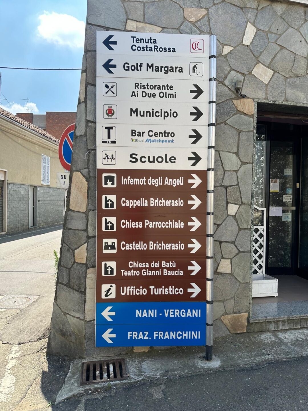 official street signs Tenuta CostaRossa