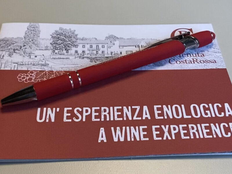 Wine tasting booklet